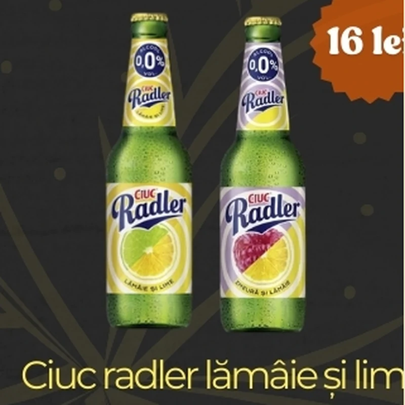 Ciuc radler lămâie și lime / lămâie și zmeură 0,0%