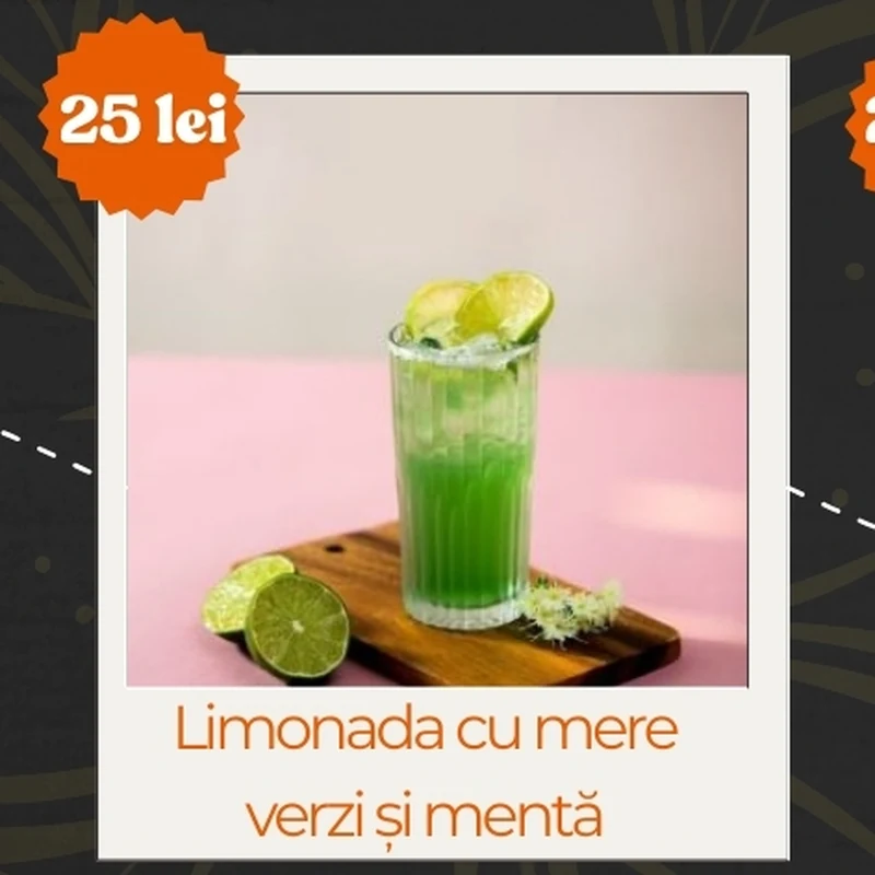 Limonadă cu mere verzi și mentă