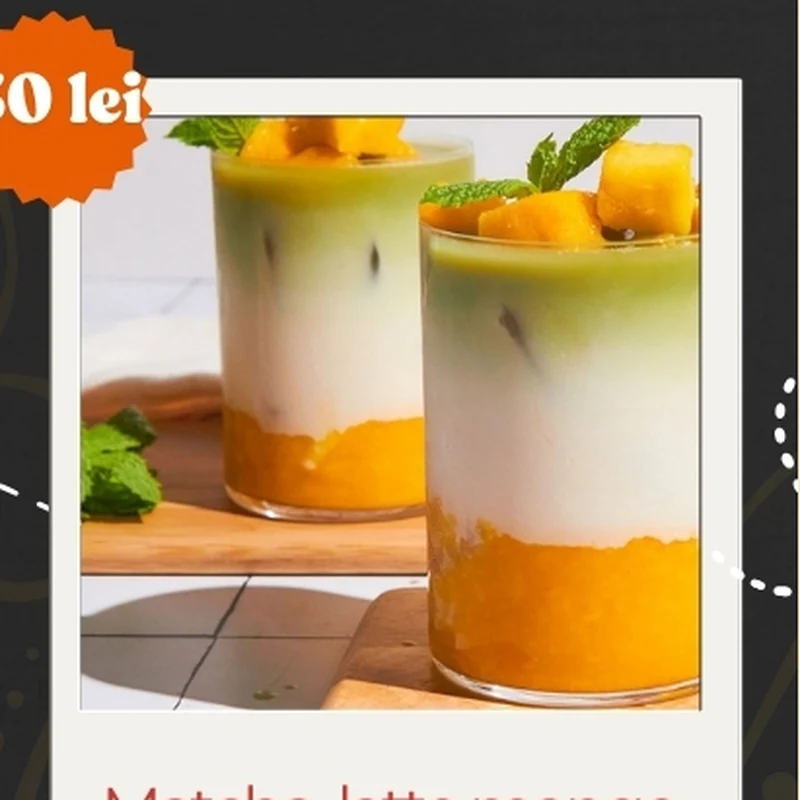 Matcha latte mango