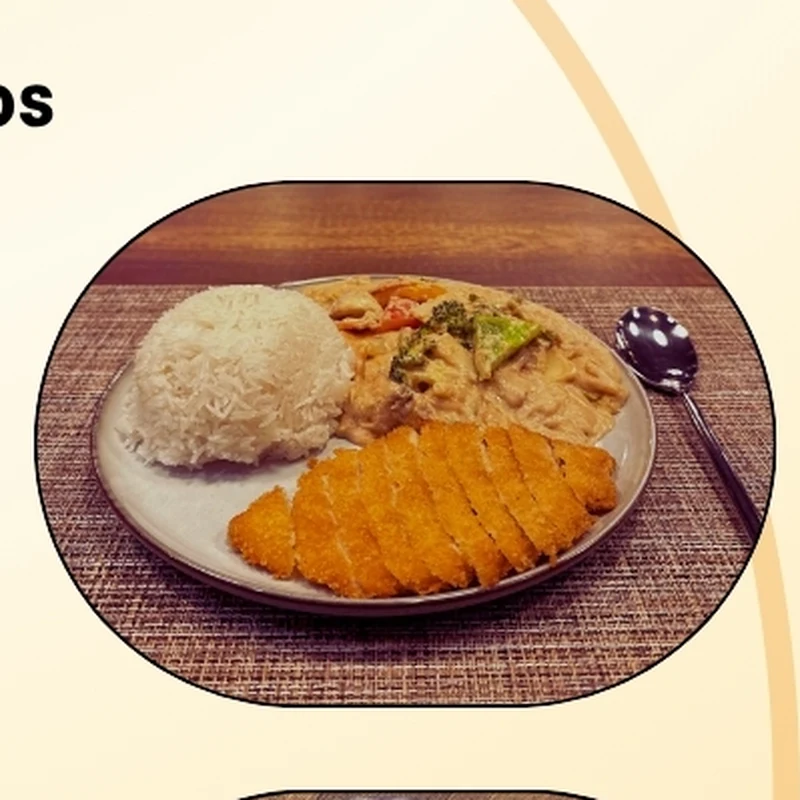 Pui crispy în sos de alune