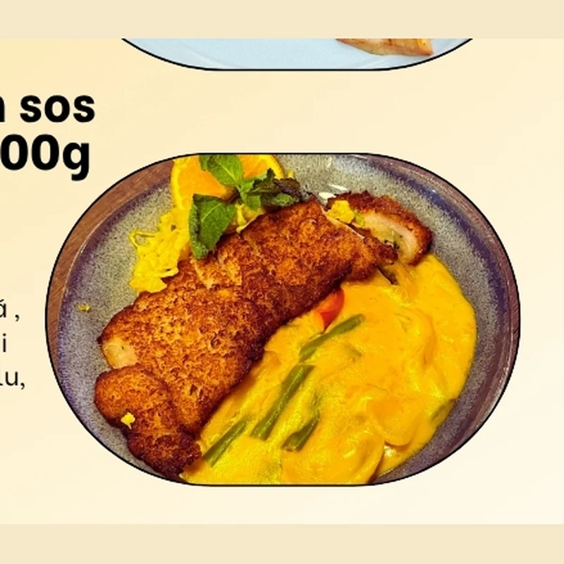 Pui crispy în sos de mango