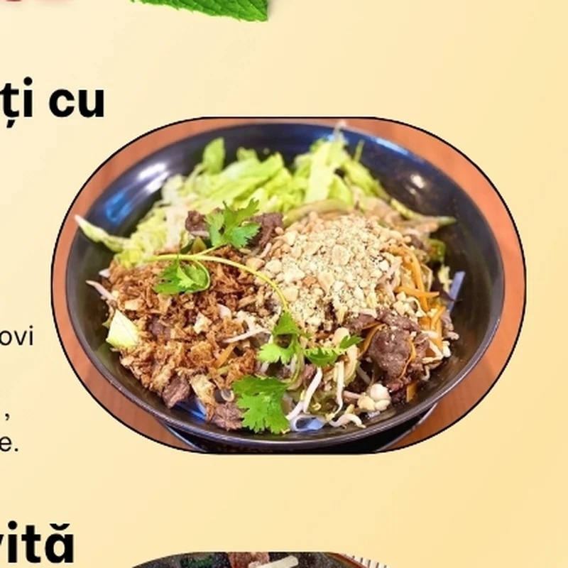 Tăiței lați fierți cu carne de vită