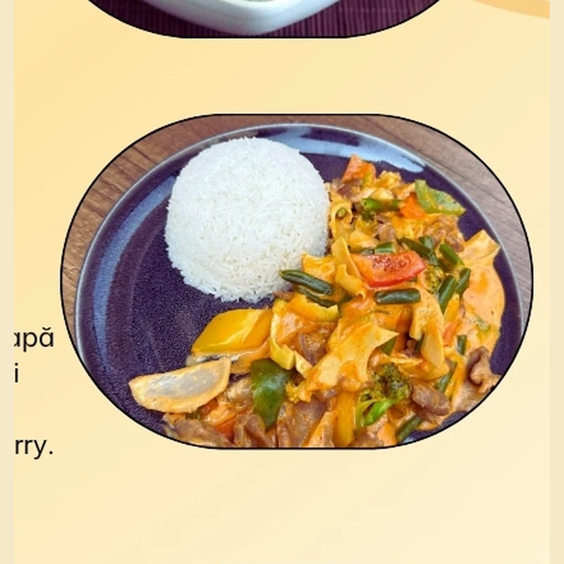 Vită cu sos curry